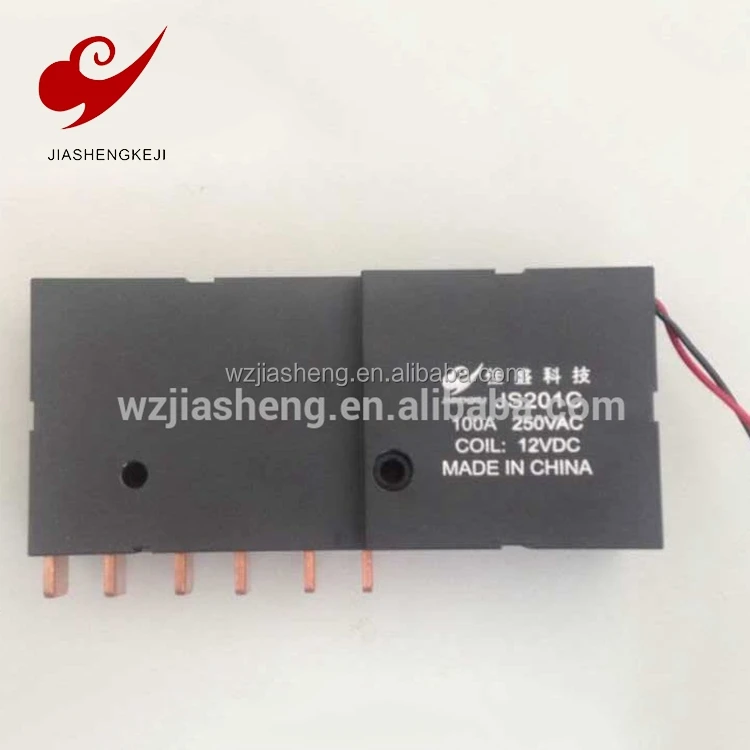 JS201C-100A-12VDC Three Phase electronic Magnetic latching relay coil catching 12VDC