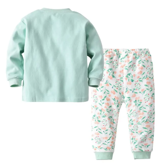 Hot sale cartoon 100% cotton baby clothing sets