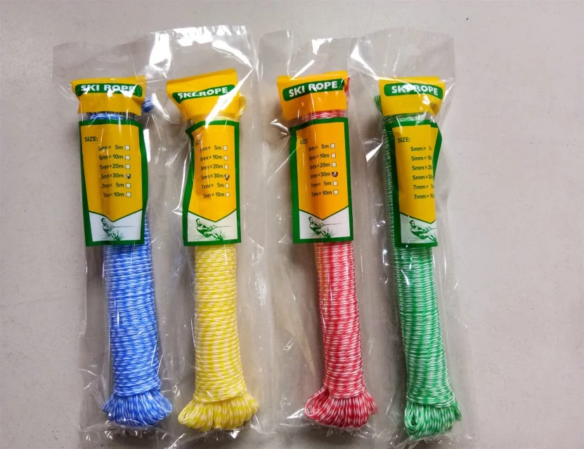 PE hollow braid rope/water ski rope/pp ski rope