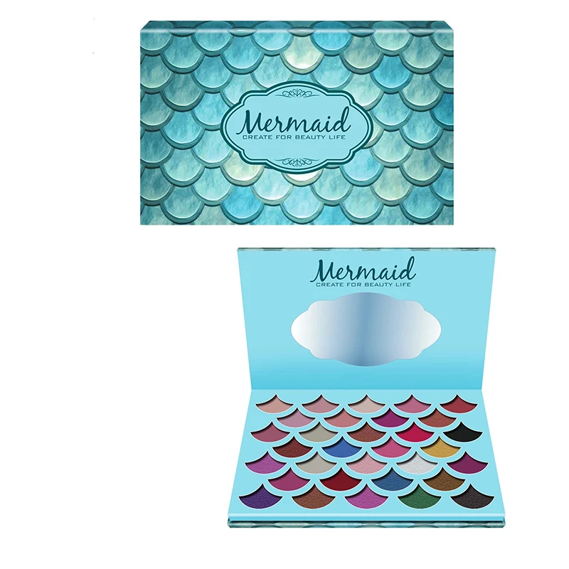 
Christmas New Fish-scale pattern Eyeshadow Palette Case Manufacturer Private label Cosmetics Makeup Eye shadow Vendor 