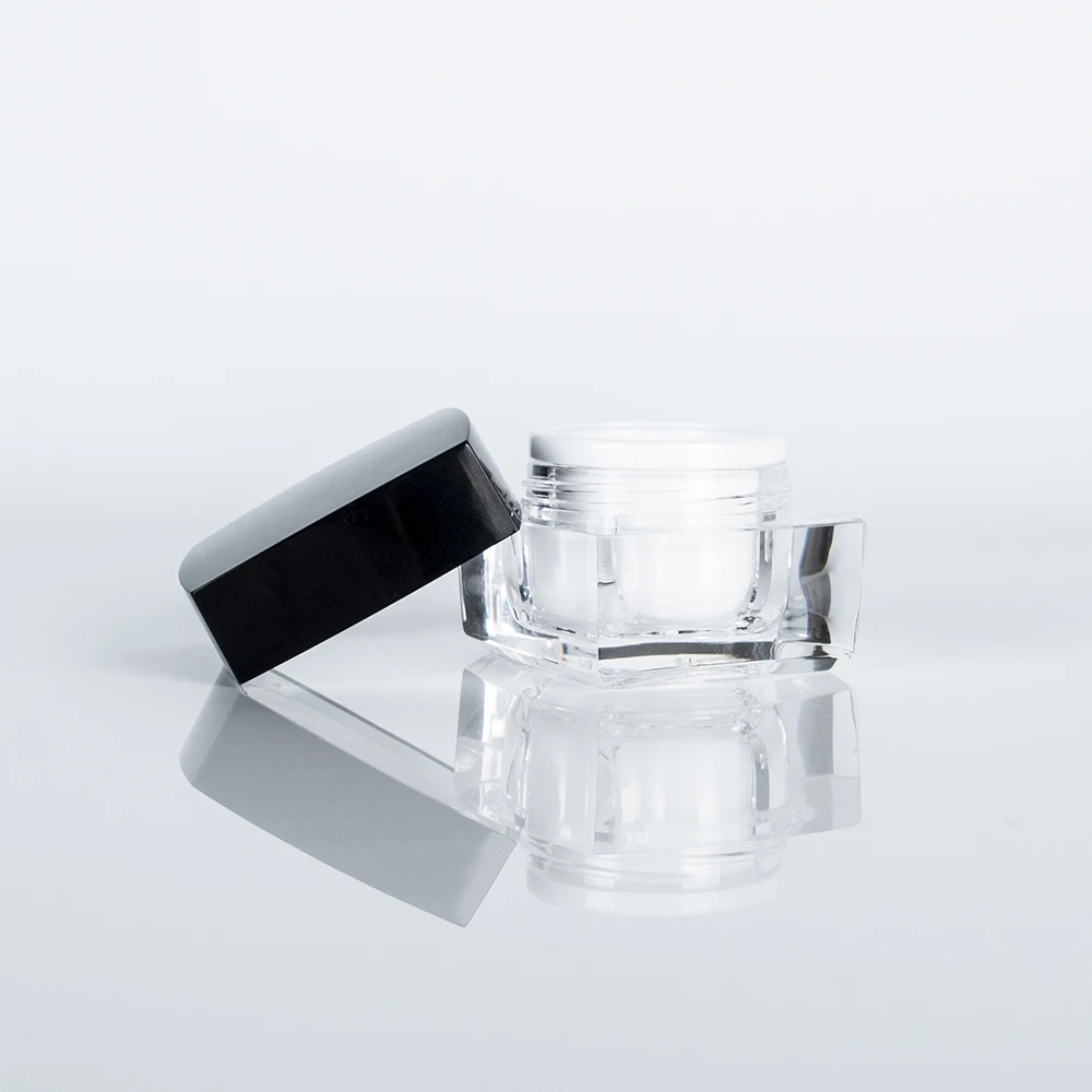 skin care face cream container square 5g 10g 15g 30g 50g acrylic cosmetic jar