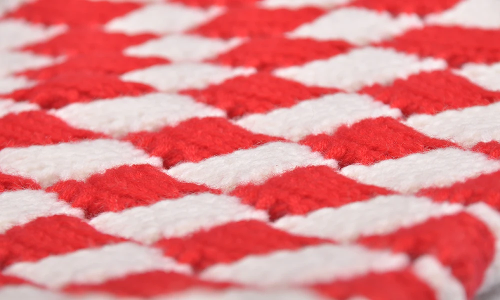 
good quality folder cuff chunky thick diamond Jacquard knitted Christmas stocking 