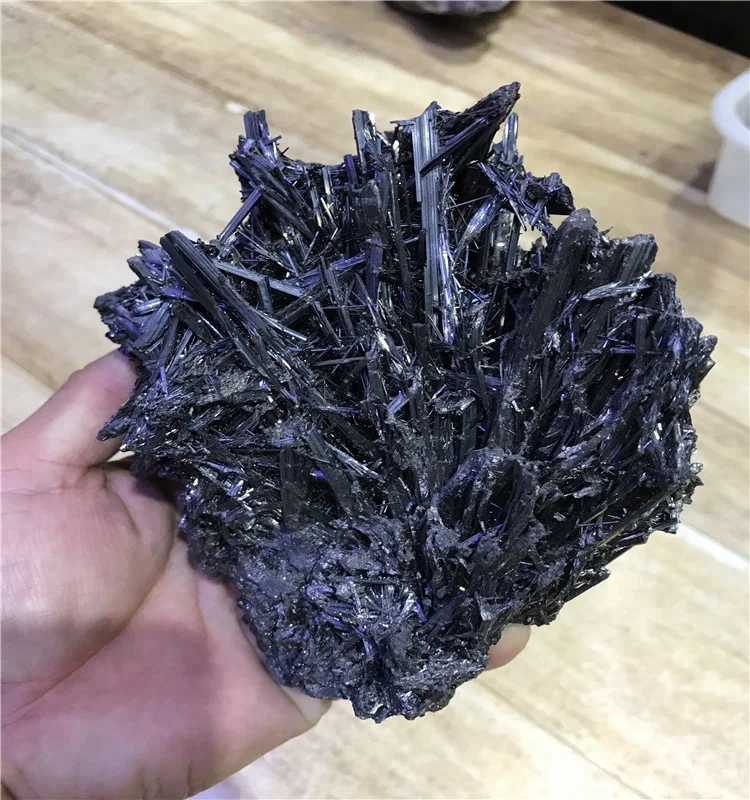 Wholesale Natural rough crystal stone  stibnite ore Mineral Specimen for  decoration