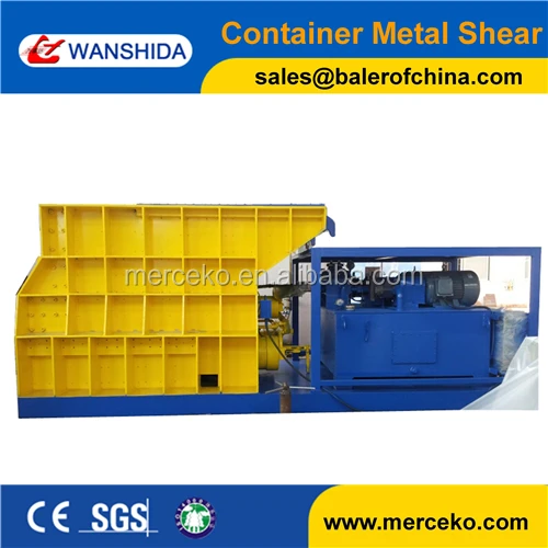 
Factory Directly Horizontal Hydraulic Container Scrap Metal Shearing Machine metal Shear For sale 
