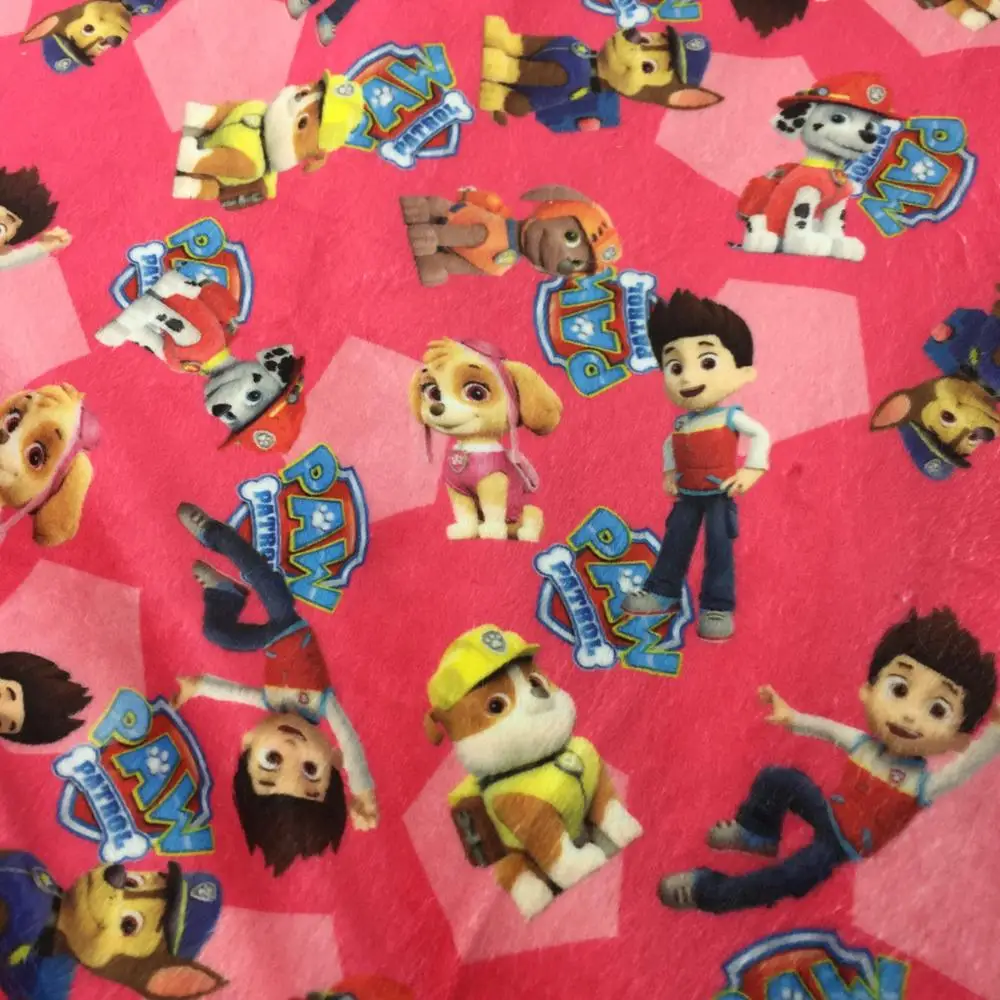 Мягкое одностороннее детское одеяло Minky из 100% полиэстера с изображением мультяшных лап и цифровых принтов на заказ, плюшевое одеяло из полиуретановой ткани