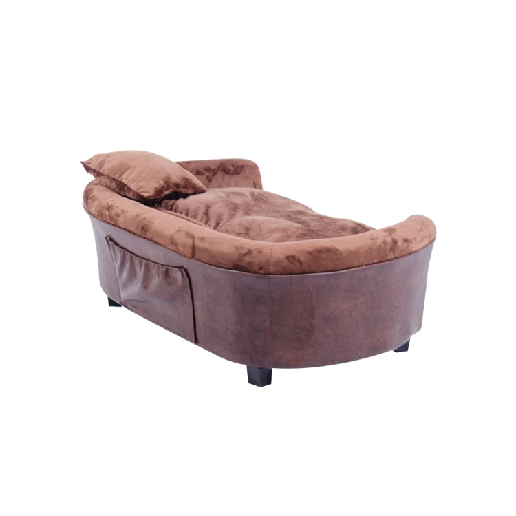 Pet comfortable brown bed brown pet sofas