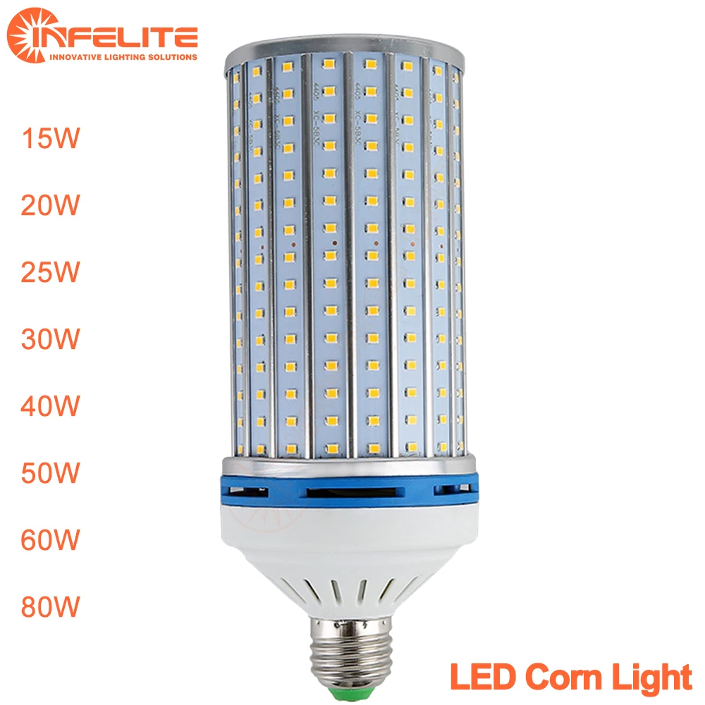 IN-SC01 Mogul E39 E40 LED Street Courtyard Garage Warehouse Highbay Corn Bulb Light15W 25W 35W 40W 50W 60W 80W