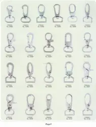 swivel metal lobster snap hook for strap bag