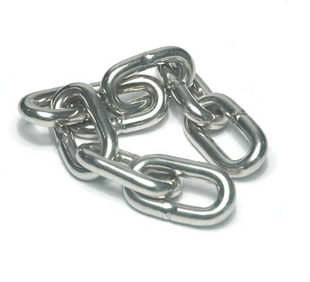 Manufacturer DIN766 Galvanized/stainless steel welded short link chain