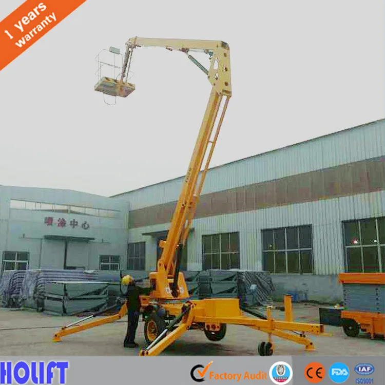 2017 best selling Farming used cherry picker portable lifter boom lift platform of high quality