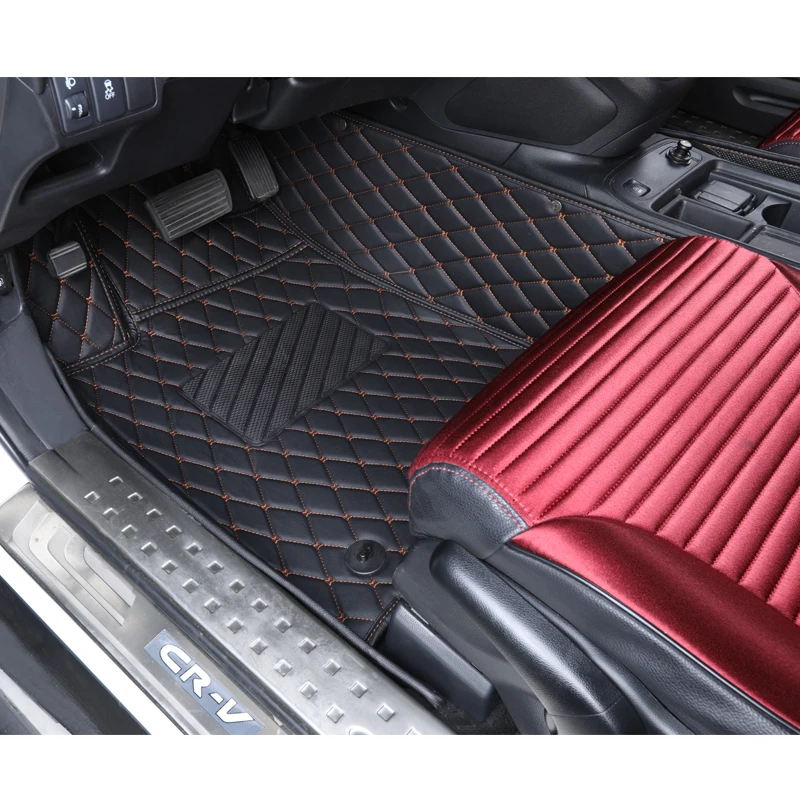 factory  pvc leather car floor mats non-slip waterproof coil carpet high quality car mat