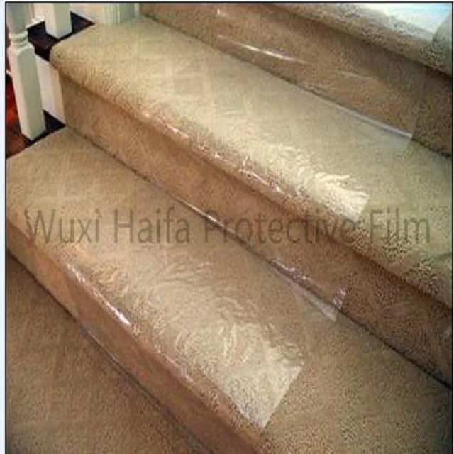 Quick delivery plastic film carpet protector roll film