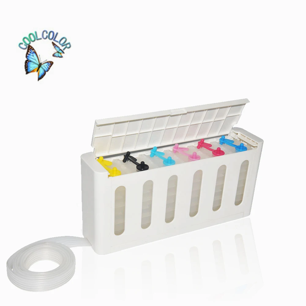 Universal kit 6 colors tank ciss in supply ink with accessories for Canon Black/White