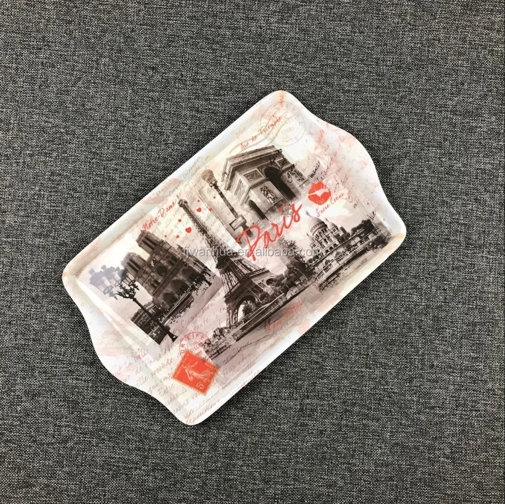 Новый дизайн лоток из меламина с ручками