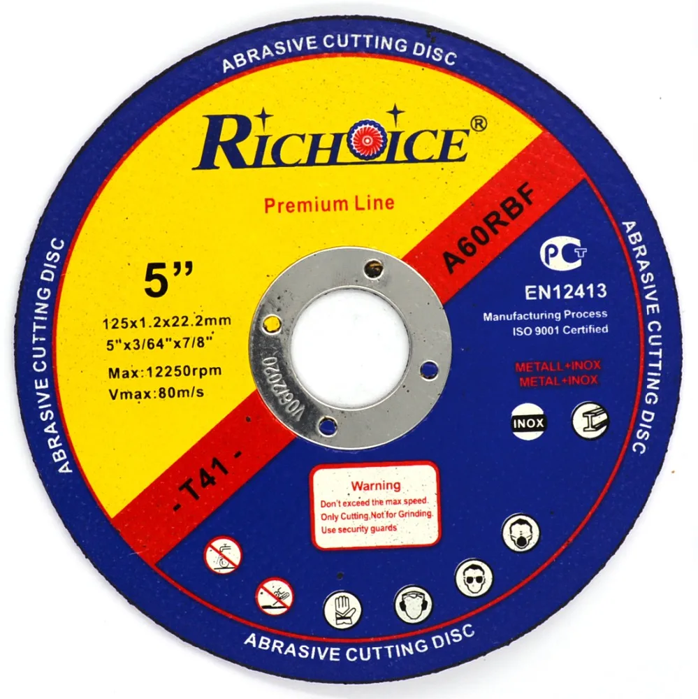 High quality cutting discs for metal and stainless steel stone
