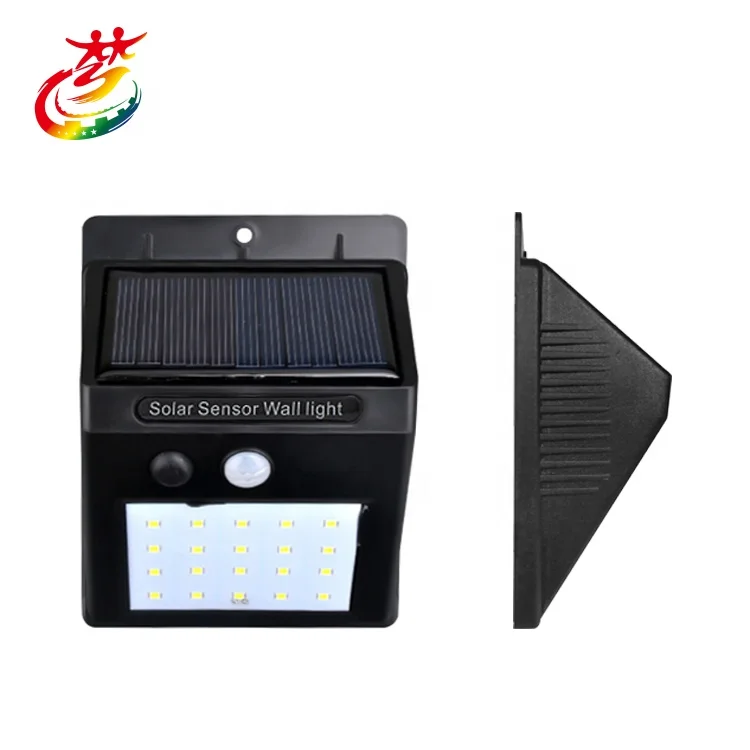 
Solar wall light 20pcs 2835 LED Outdoor Waterproof Rechargeable Solar Power 