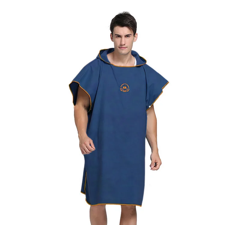 
Surf Hooded Poncho Beach Towel Plain Hooded Poncho Towels For Kids/Adult 