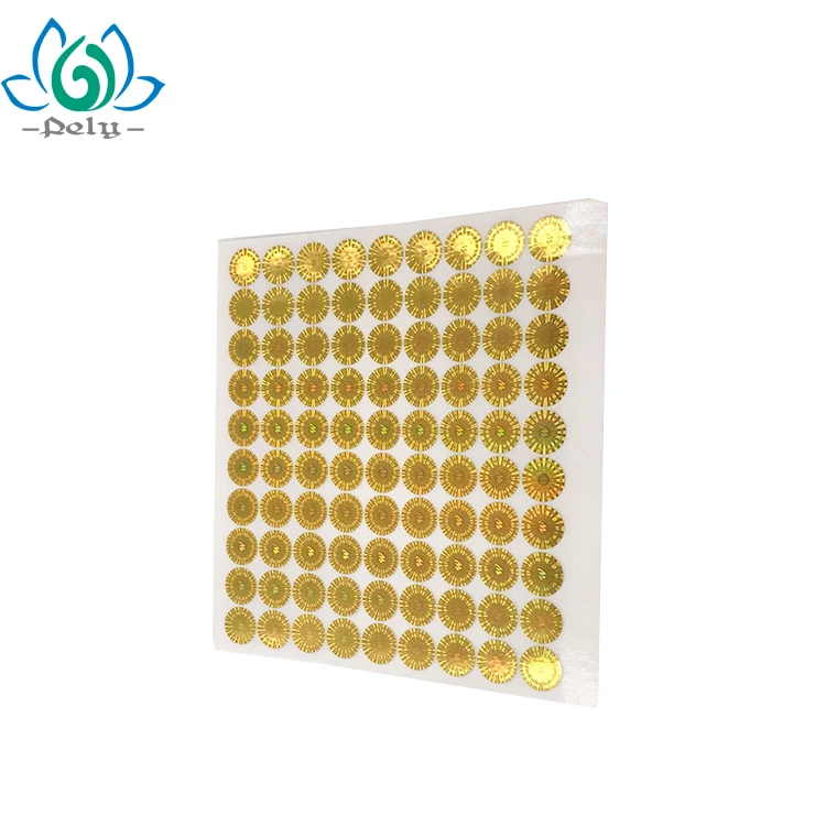 Tamper Proof Anti-counterfeit 3D Custom Transparent Hologram Sticker