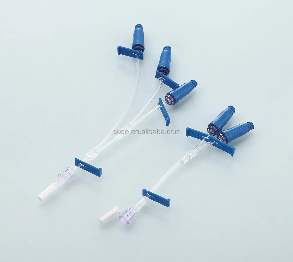 Needle free connector with extension tube, needless connector with extension tube