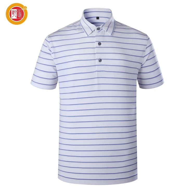 Горячие продажи газа ткань узор футболка-поло форма Гольф рубашка