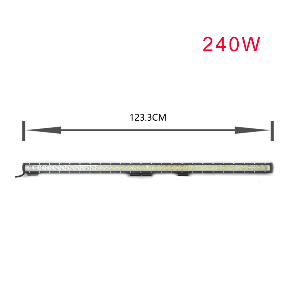 NBYC LED 30W 60W 120W 6000K Горячая Распродажа внедорожник дальнего света автомобиля грузовика светодиодная световая балка