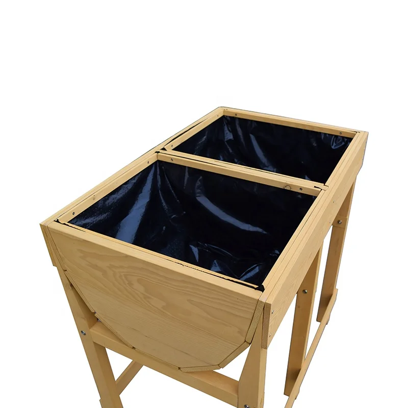 Деревянная подставка для цветочных