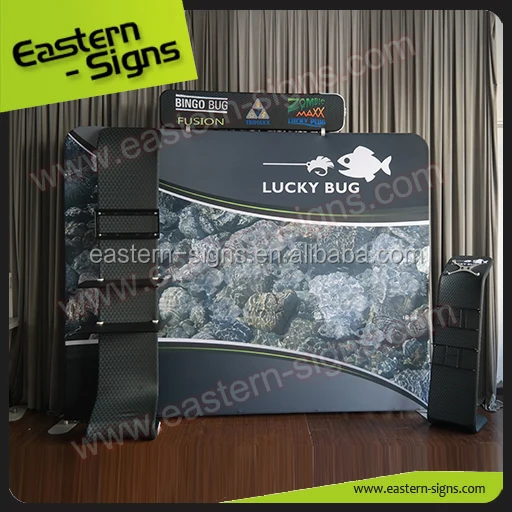 Tradeshow Booth Tension Fabric Display Backdrop TV Stand Display