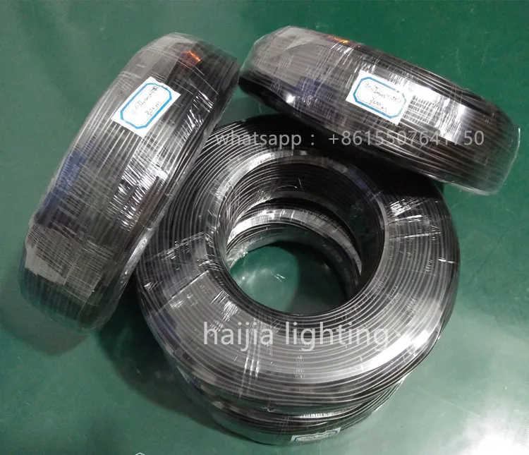 clear jacket or black jacket end luminous plastic pmma multistrand fiber optic