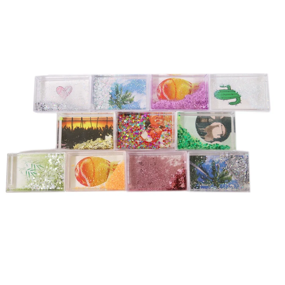 photo frame water globe custom glitter snowglobe photo frame Liquid photo frame