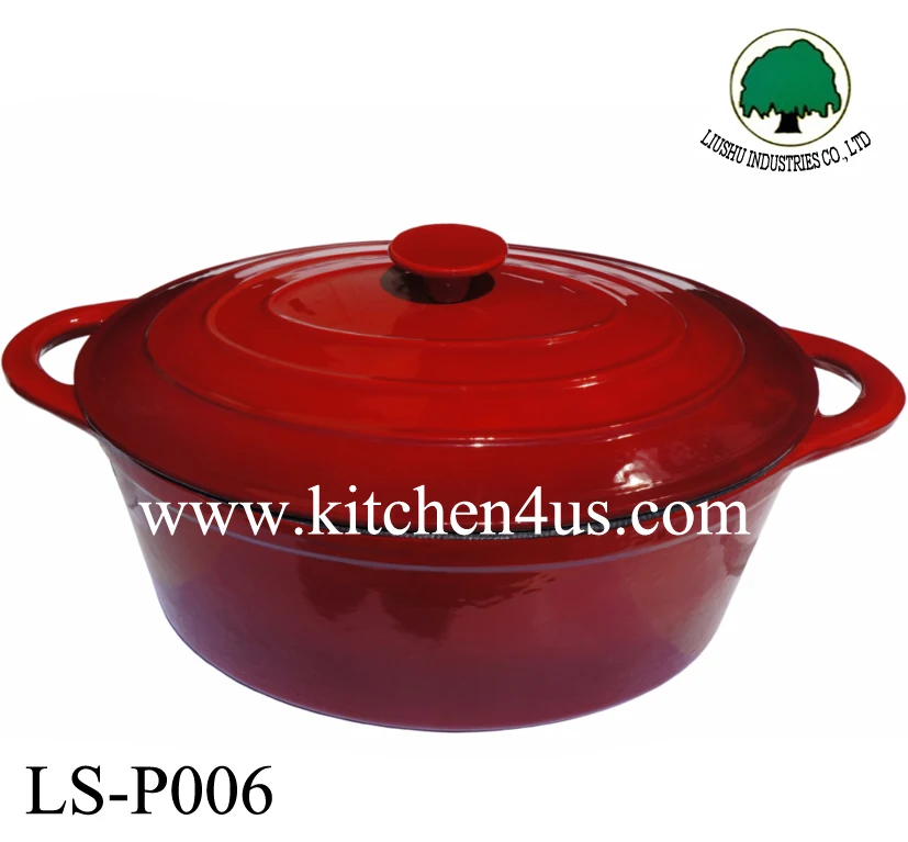 4L enamel cast iron pot casserole cookware