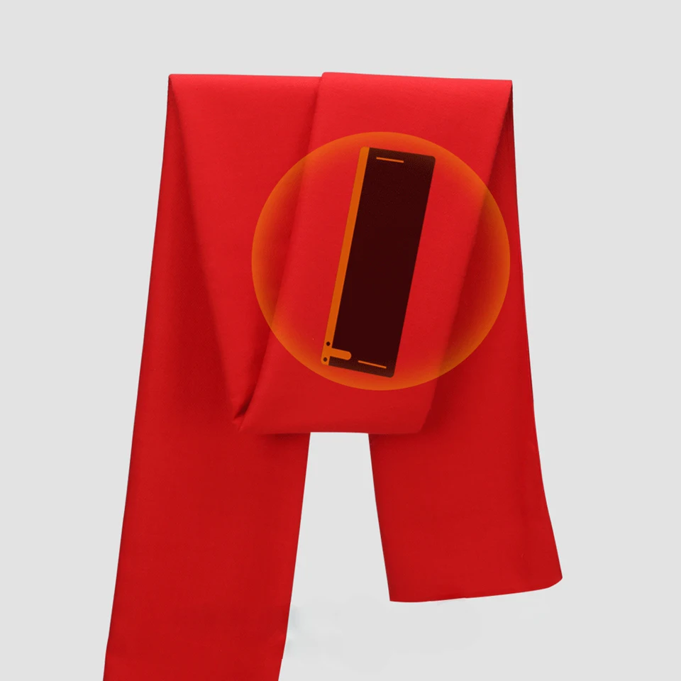 
Original Xiaomi PMA Red Winter Scarf Graphene Heating Scarves 3 Gear Adjustable Fashion USB Interface Women Men Soft Warm Scarf 