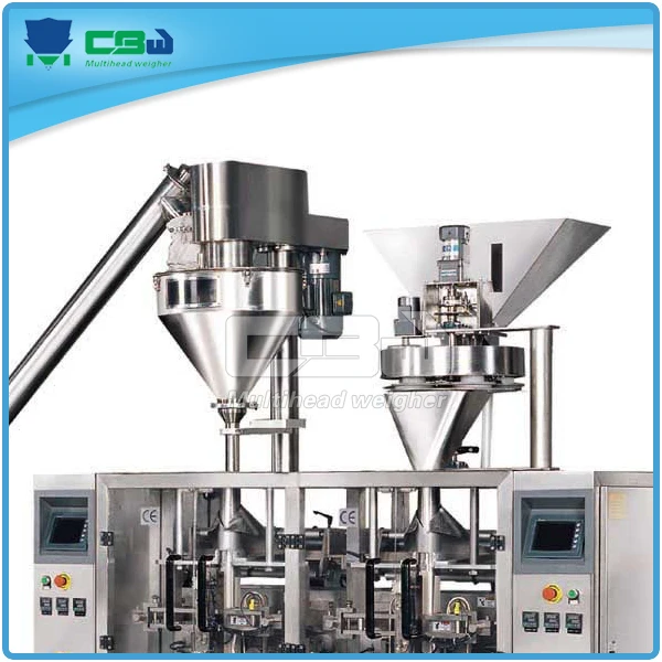 Automatic coffee powder granular auger conveyor screw feeding filling weighing packaging system