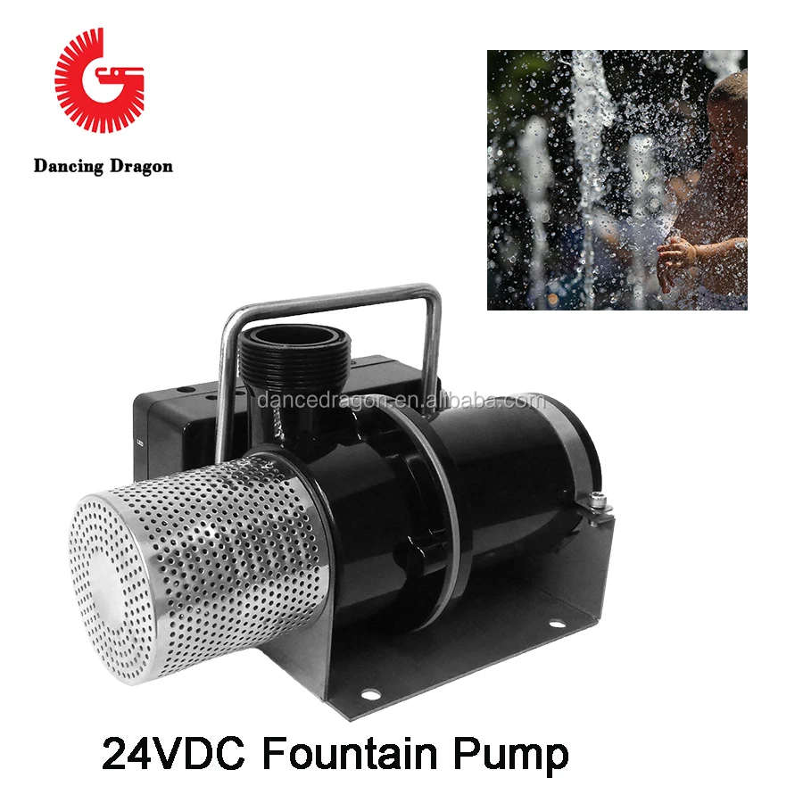 24V DC water fountain DMX 512 control  pump submersible