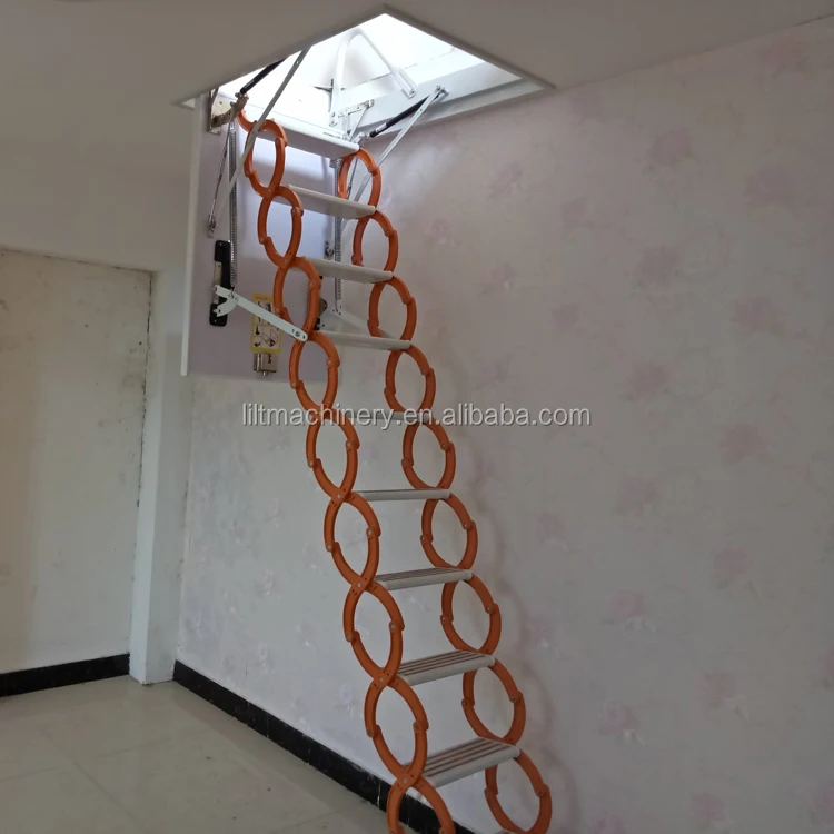 aluminum folding attic ladder small space attic stairs invisible folding ladders