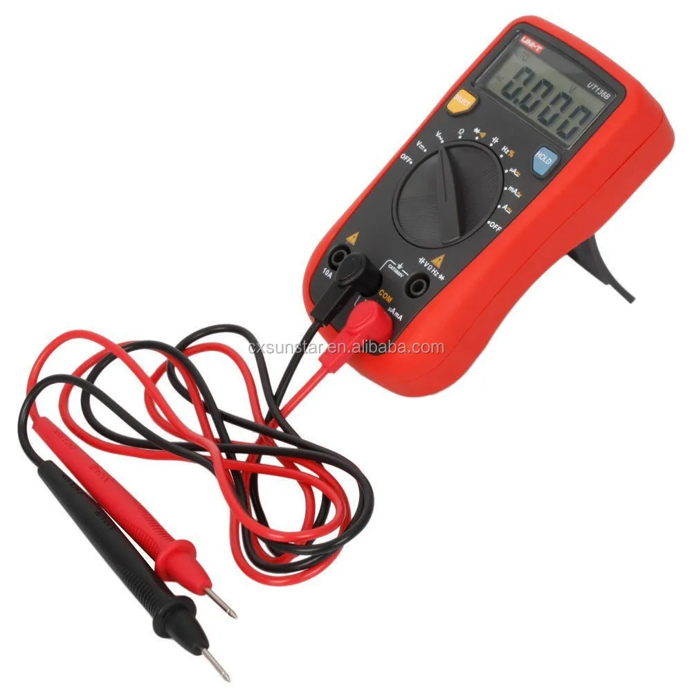 UT136B Handheld Auto Range LCD Digital Multimeter AC DC Frequency Resistance Tester Meter