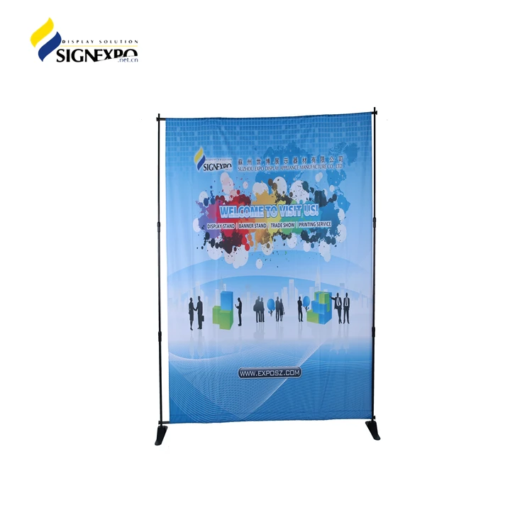 
widely used high quality aluminum outdoor poster advertisement double side flex l roll up stand 