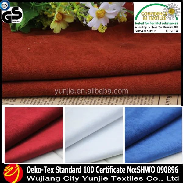 
Clothing And Home Textile 100% Micro Faux Suede Cord Fabric For Upholstery 