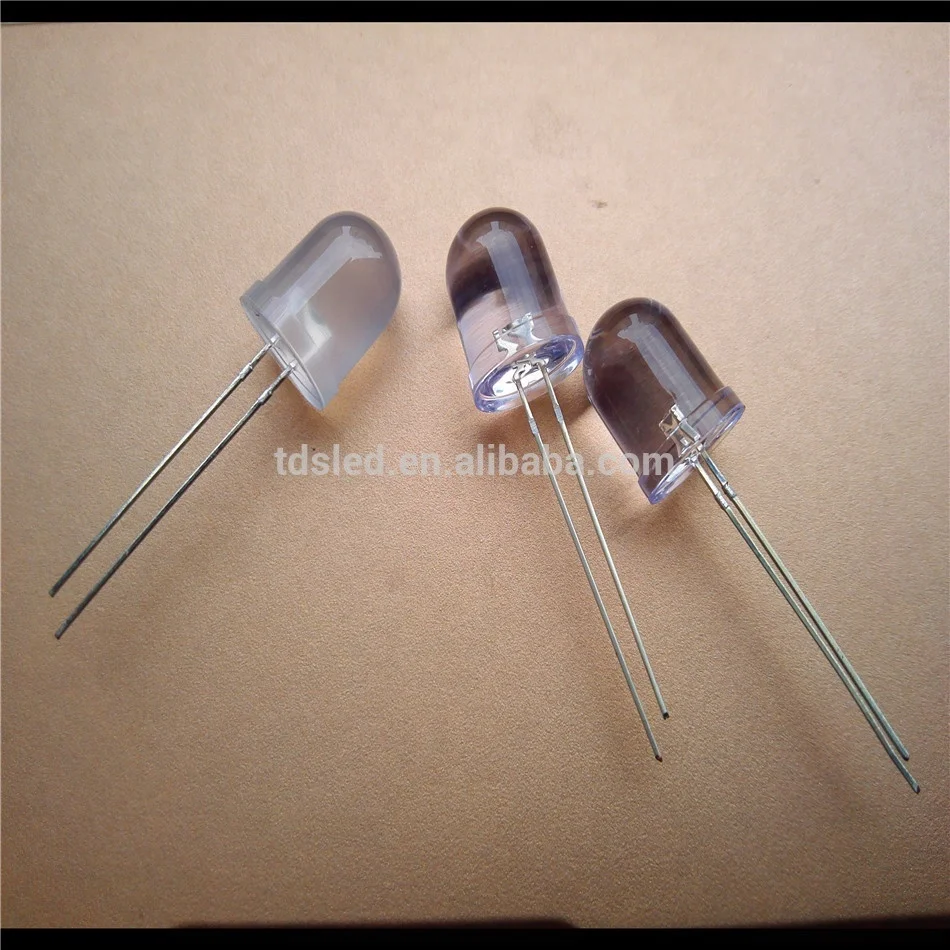Diffused 585nm - 590nm - 595nm 10mm Yellow led diode for underwater light