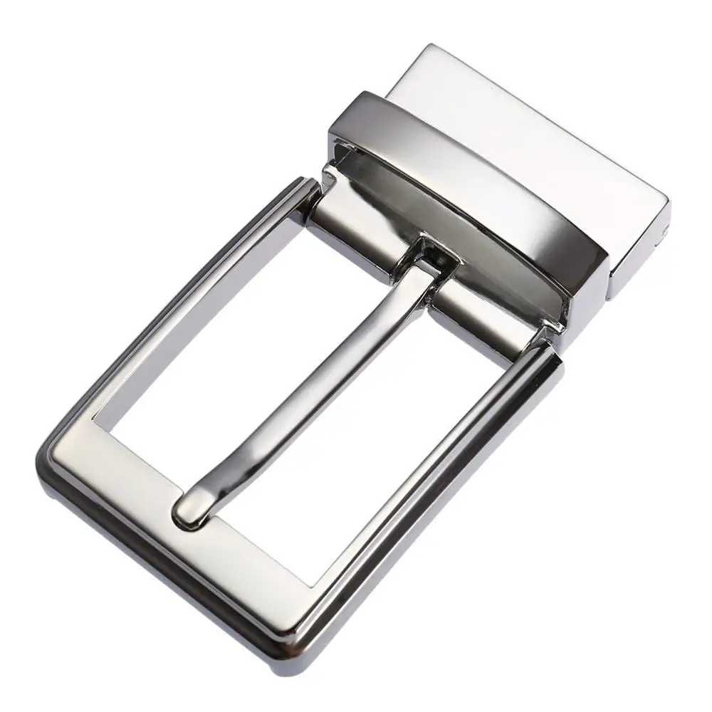 Заводская вращающаяся металлическая реверсивная Пряжка из цинкового сплава с ремешком с отверстиями