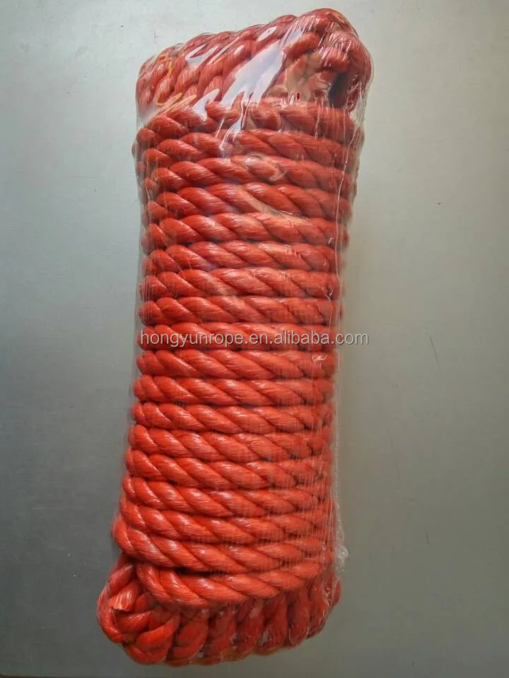 low price recycled PE 3 strands twisted rope