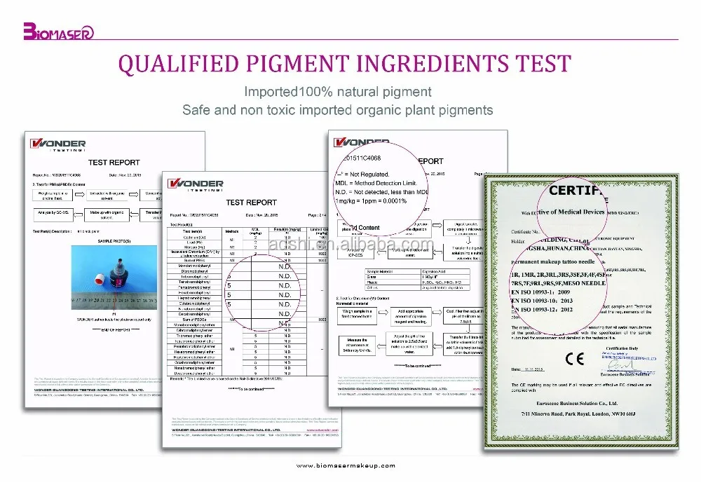 Biomaser tattoo machine/Private labeling beauty device Permanent make up embroidery machine with rotary tattoo machine gun