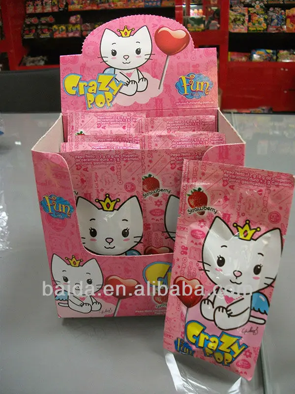 CANDY LOLLY POP POPPING WITH HEART