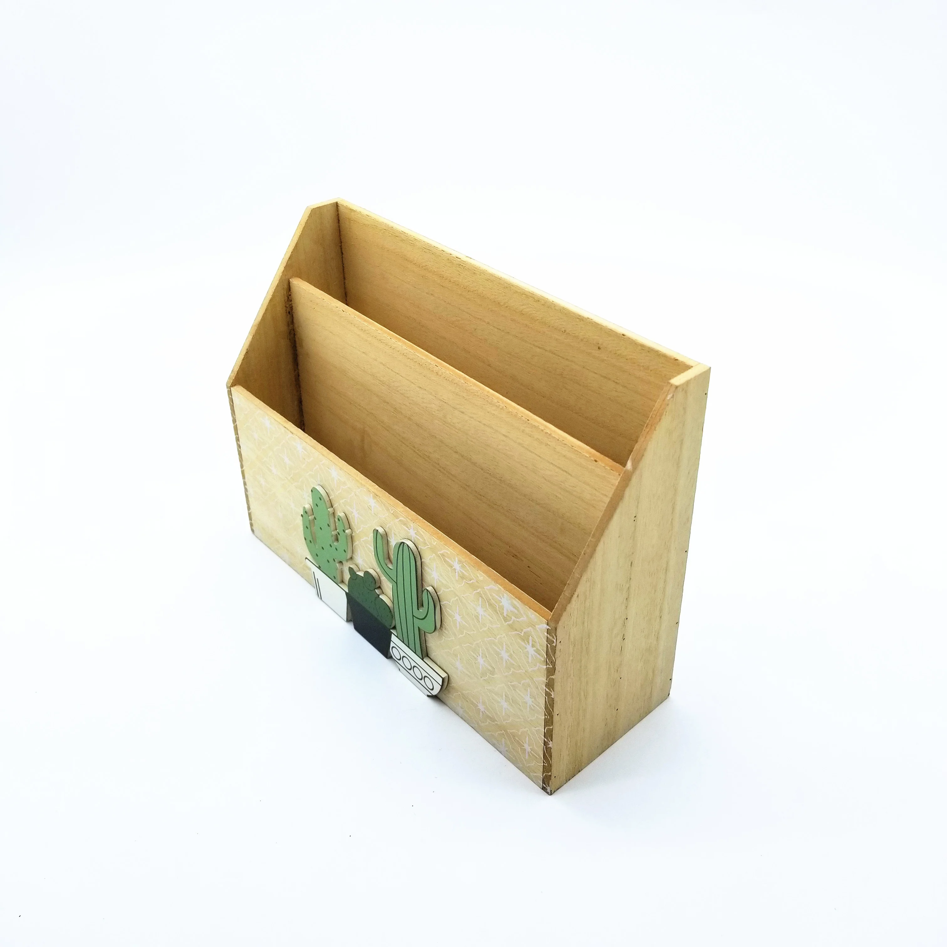 Mailing Supplies Magazines Wooden Office Supplies Desk Organizer for For Mail, Envelopes or File