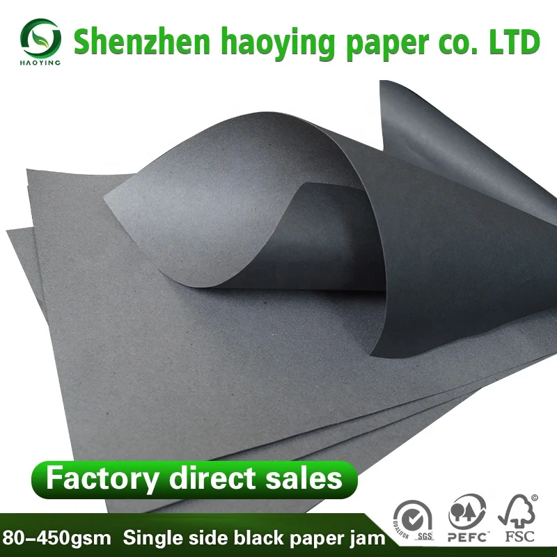 Manufacturer cutting single side Black Card Board,Black Card single side Board,excellent quality single side black paper