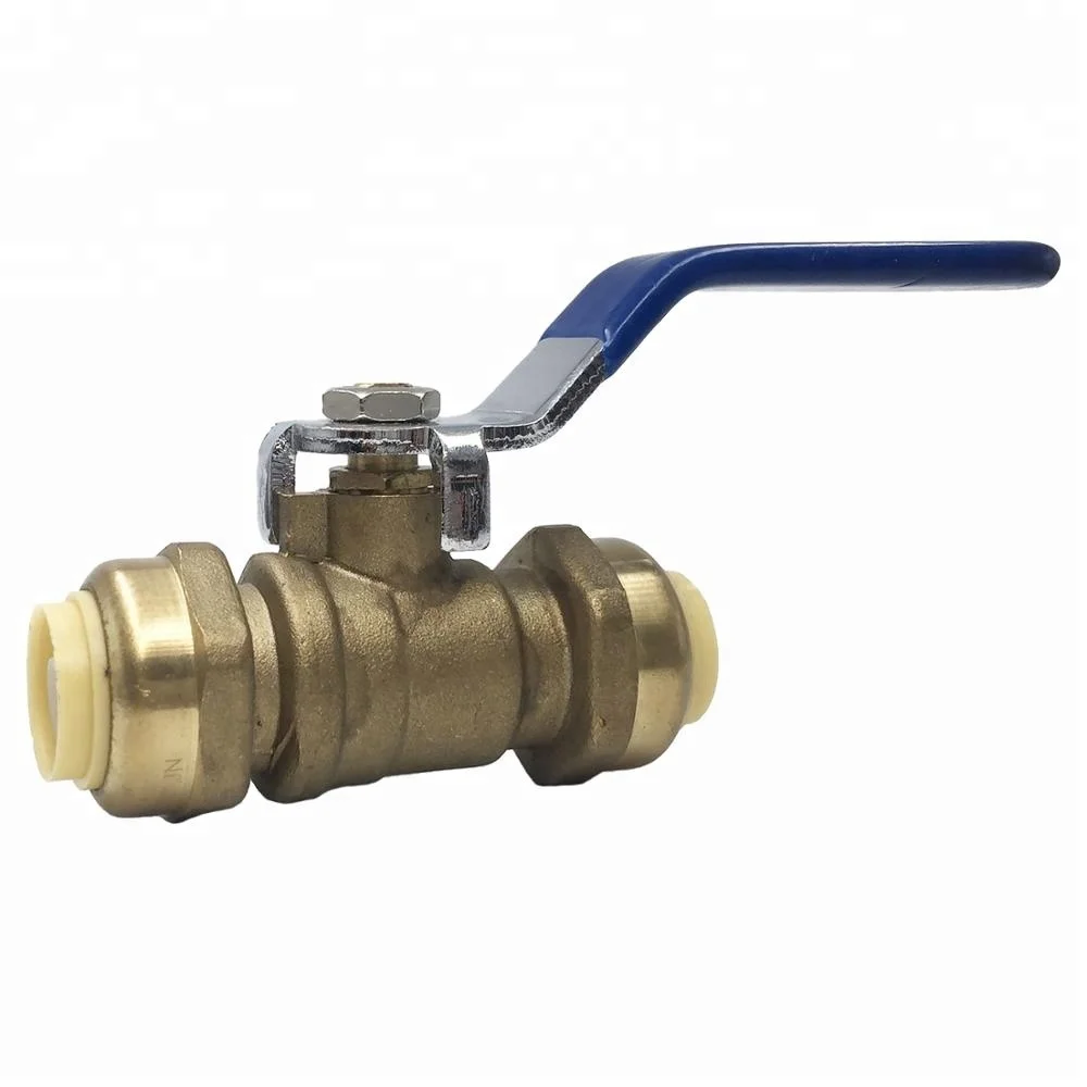 NFS approved lead free push plumbing fitting PEX quick connect valve