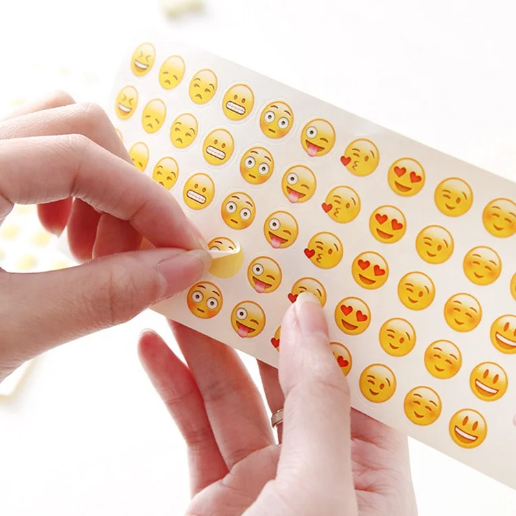 Teacher Round Reward Smiley Stickers for School