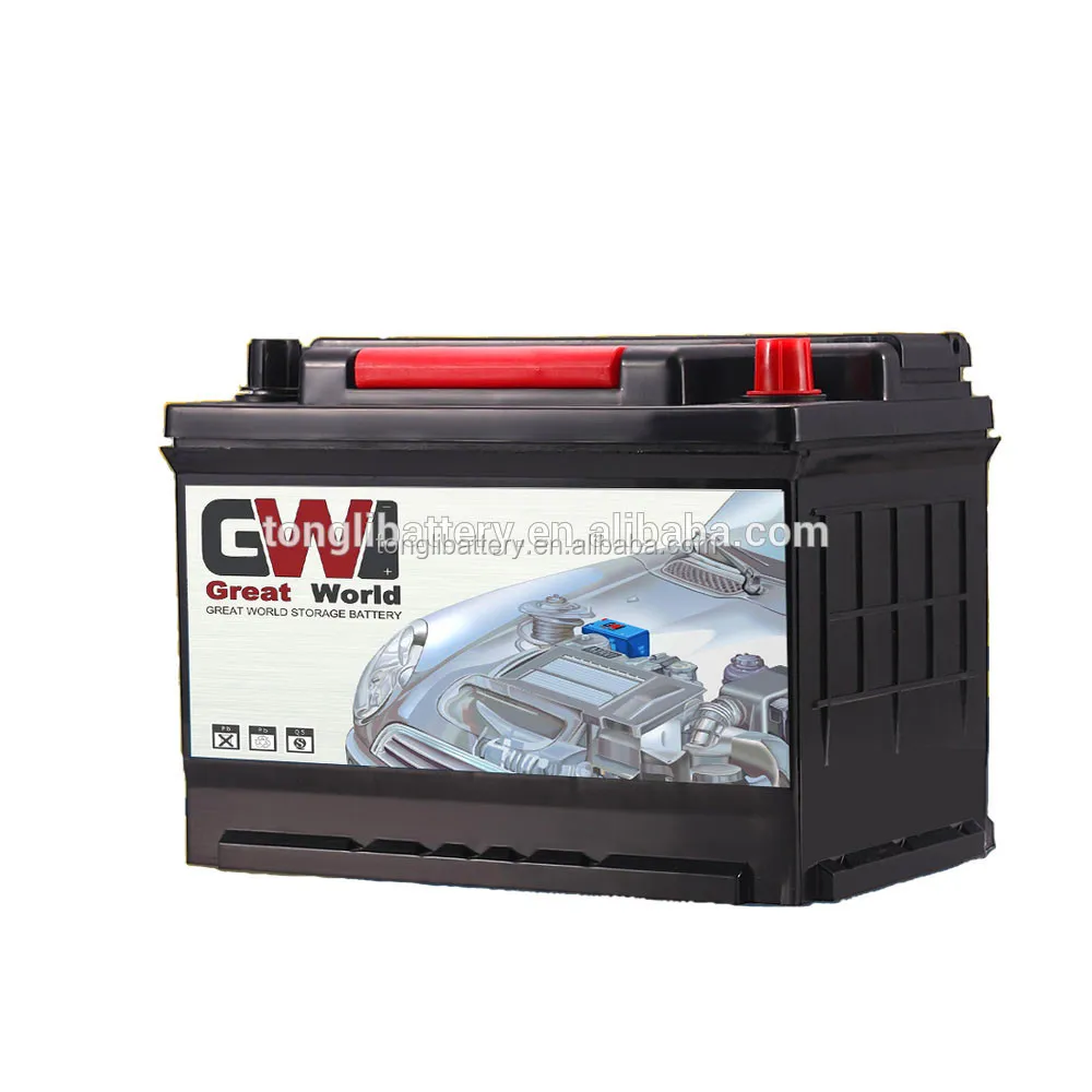DIN57539 MF 12 в 75 Ач не требующий технического обслуживания автомобильный аккумулятор с немецким стандартом и высоким качеством
