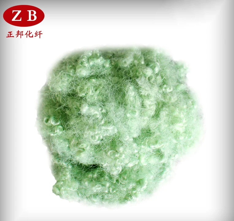 
Hollow Conjugated Siliconized Polyester Staple Fiber 7D 64mm from SUZHOU ZHENGBANG 