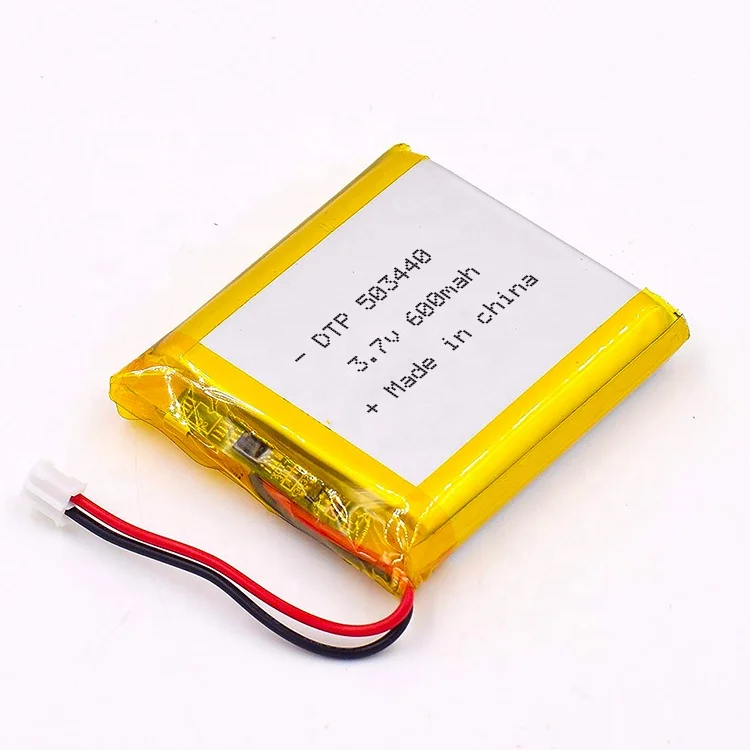 3.7v 503440 600mAh lithium polymer batteries