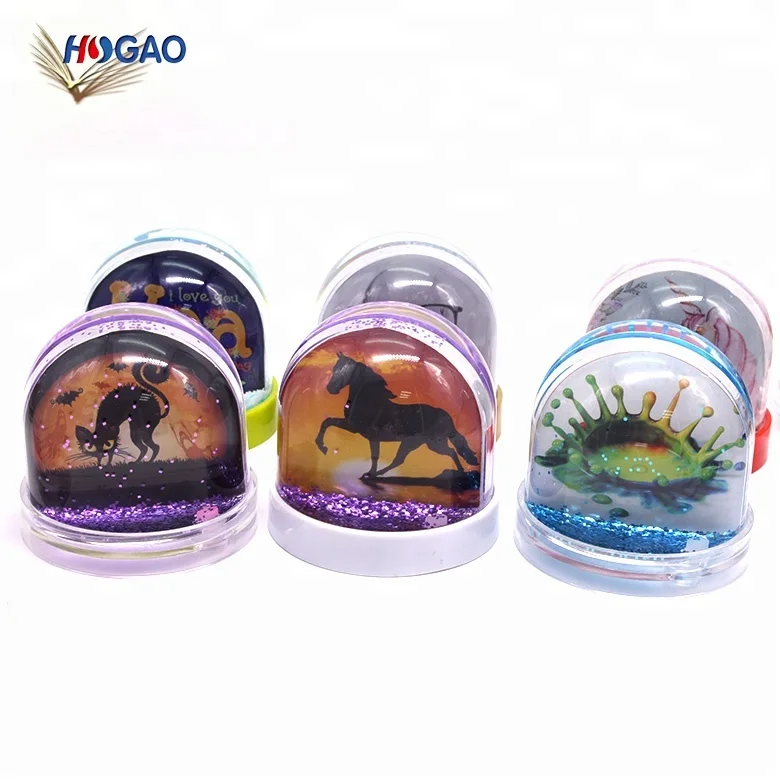 OEM wholesale special moments home decor DIY acrylic photo frame  water globe custom made snow globes for desktop office gift